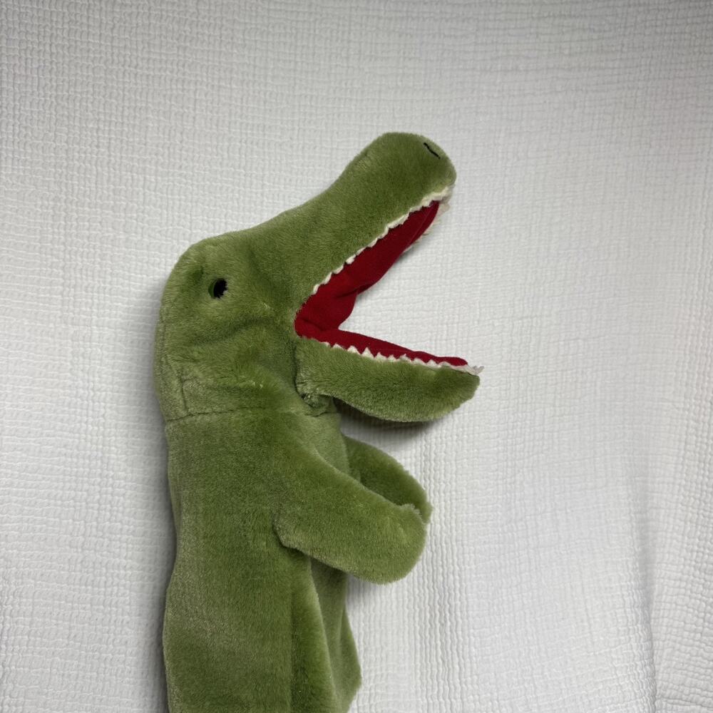 Vintage 1970s DAKIN Alligator Hand Puppet Crocodile Plush Toy Pretend Play